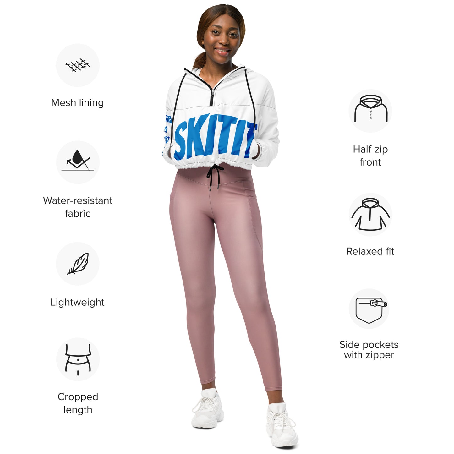 WOMENS SKITIT WINDBREAKER CROP