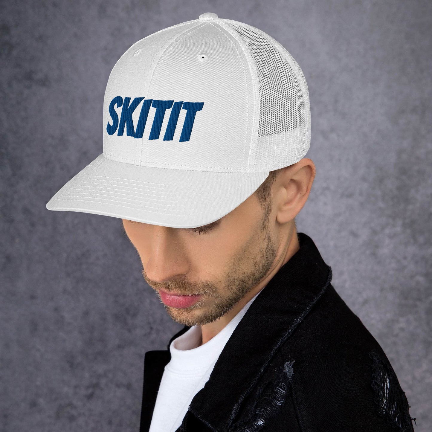 SKITIT TRUCKER BLUE LOGO