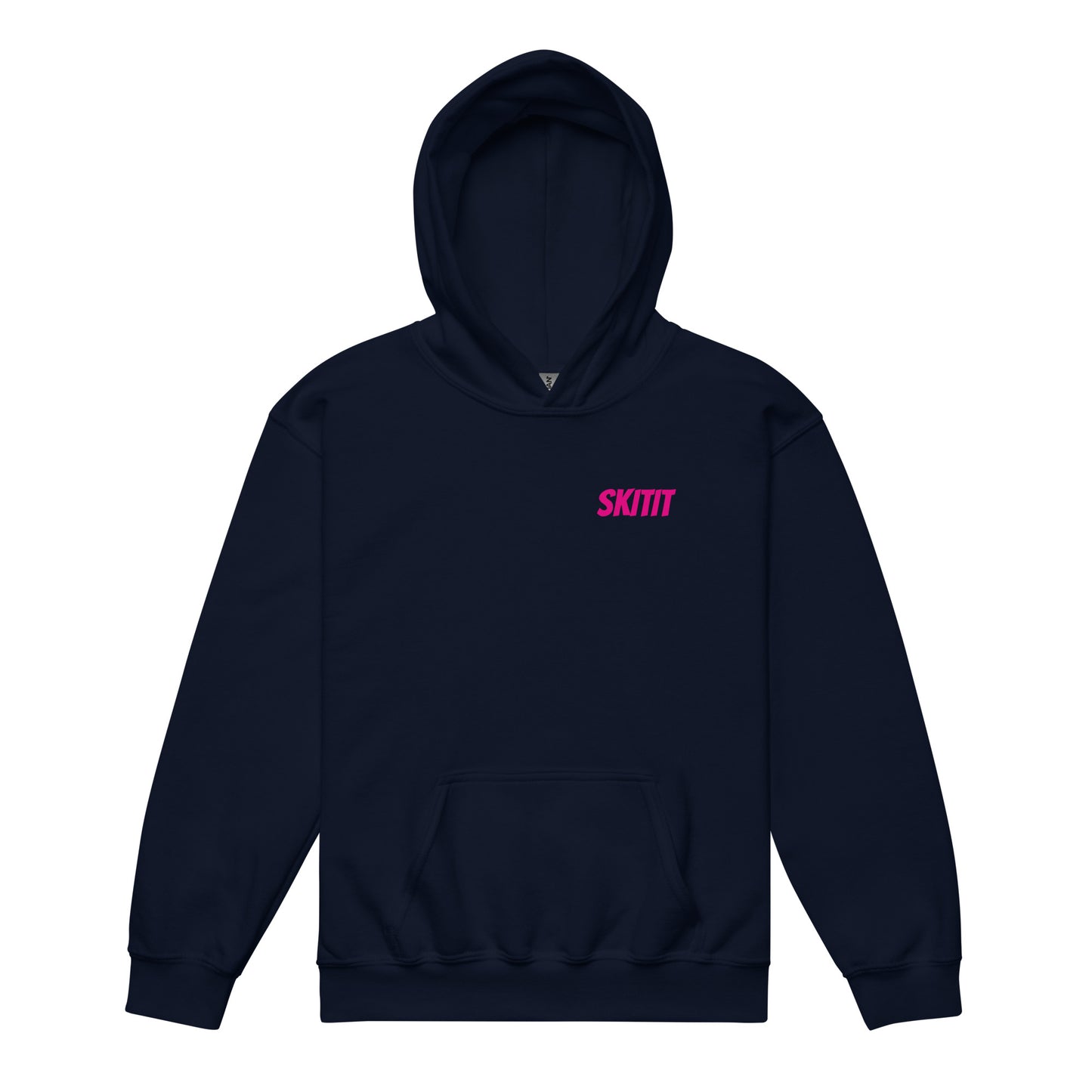 YOUTH SKITIT HOODIE PINK LOGO