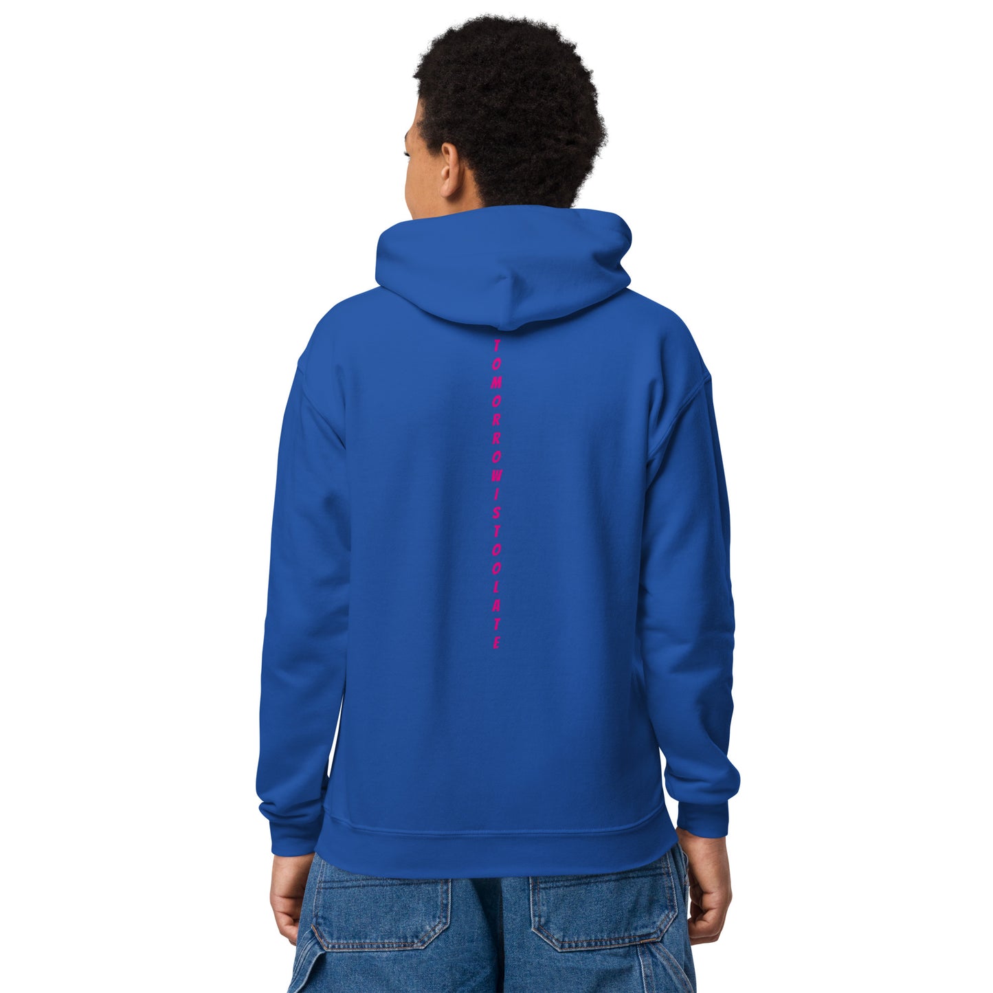 YOUTH SKITIT HOODIE PINK LOGO