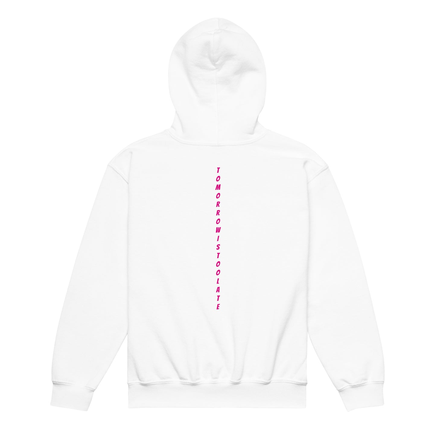 YOUTH SKITIT HOODIE PINK LOGO