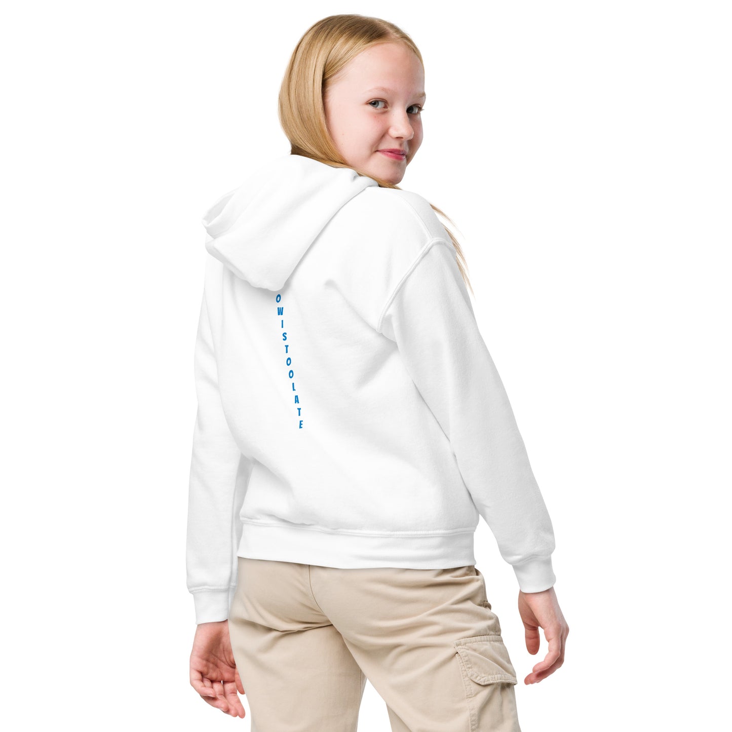 YOUTH SKITIT HOODIE BLUE LOGO