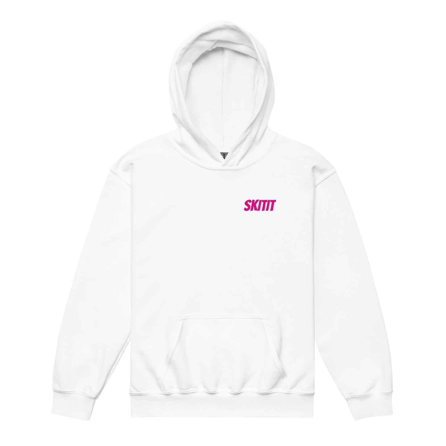 YOUTH SKITIT HOODIE PINK LOGO